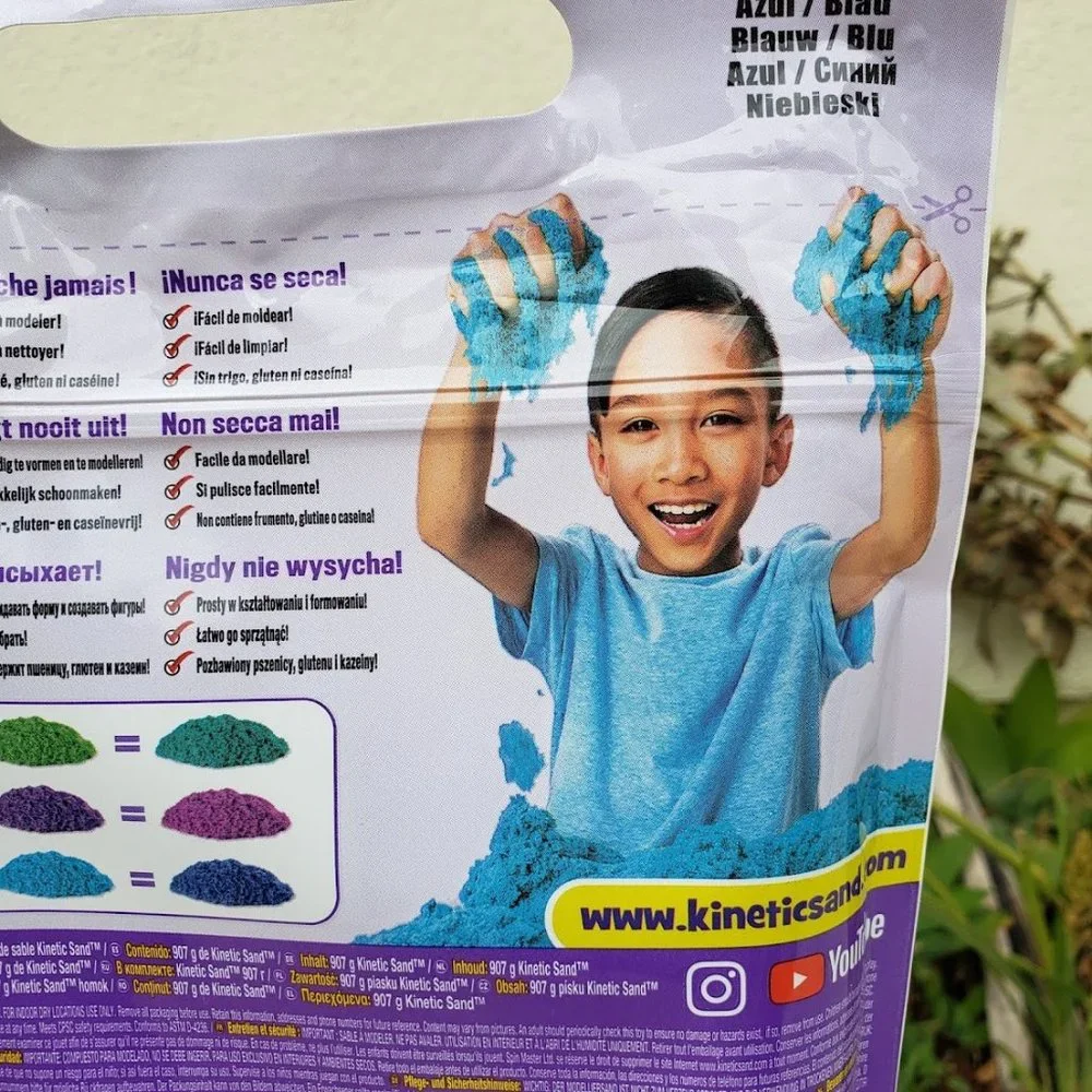 New 2 lbs Kinetic sand blue color 2 pounds Preschool Kindergarten School Easter